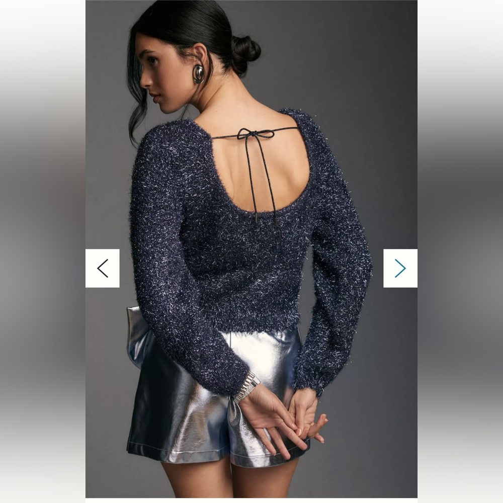 Anthropologie Eyelash Pullover Sweater XSP
